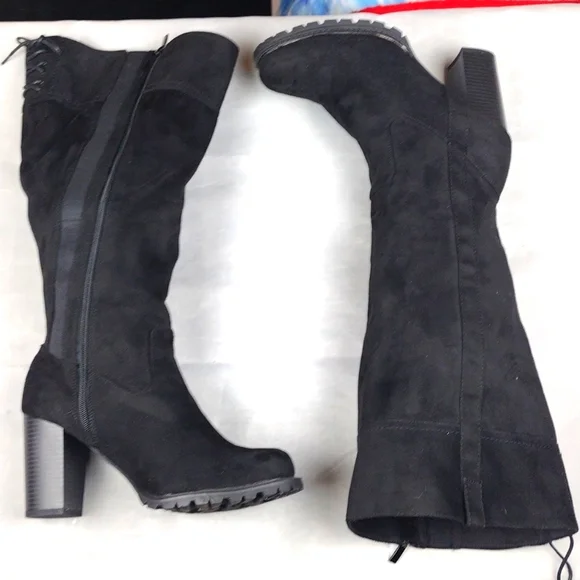 Torrid Charcoal Heeled Boots - Picture 2 of 8